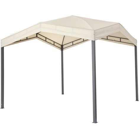 Tepro Pavillon Festzelt 3x3m Gartenpavillon Gartenzelt Sonnenschutz Marabo beige (1/5)