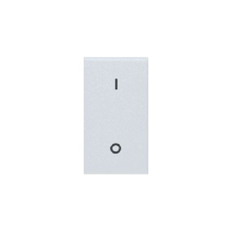 INTERRUTTORE GEMMA BIPOLARE CON TASTO 0-1 RAL7035 ILLUMINABILE AVE 45510