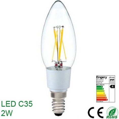 Ampoule Led économie D'énergie 2 W E14 Basse Consommation Lumière Chaude Classe A