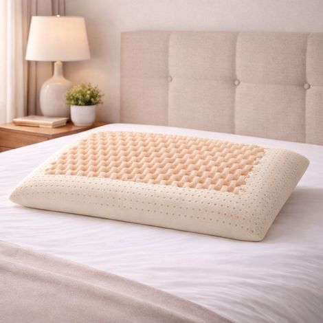 EVERGREENWEB - Cuscino Memory Foam 40x70 alto 12 cm, Modello Saponetta AIR MASSAGE Doppia Fodera Silver e Cotone NATURALE Lavabile, Guanciale Letto per CERVICALE, Traspirante Termosensibile Antiacaro (1/5)