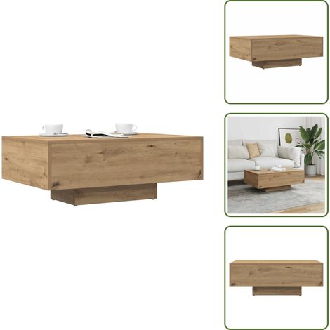 vidaXL Couchtisch Artisan-Eiche 85x55x31 cm Holzwerkstoff (1/5)