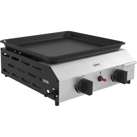 Plaque antiadhésive et 4,8 kW pour cuisiner et nettoyer facilement, barbecue à gaz pour repas en plein air (1/5)