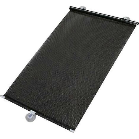 Pare-soleil rétractable automatique pour pare-brise avant de voiture avec protection UV, noir. (1/4)