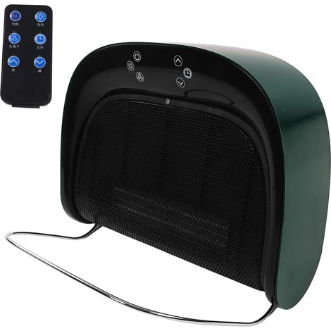 Chauffage d'appoint sous table pour salle de bain, étanche, ignifugé, fixation murale, prise UE 220 V, vert (1/5)