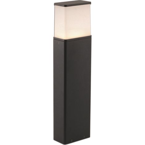 Borne Lumineuse LED Extérieure en Métal et Plastique Anthracite pour Chemin et Jardin - PANGIVO (1/5)