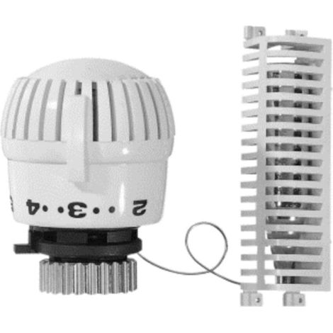 Resideo Regolatore termostatico Thera-2080 FL bianco, 1-28 gradi C, M30x1,5mm, 2m, T700120W0
