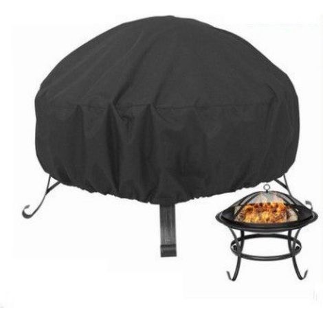 Housse ronde pour brasero – imperméable et résistante aux UV – cordon de serrage ajustable – 80 x 65 cm