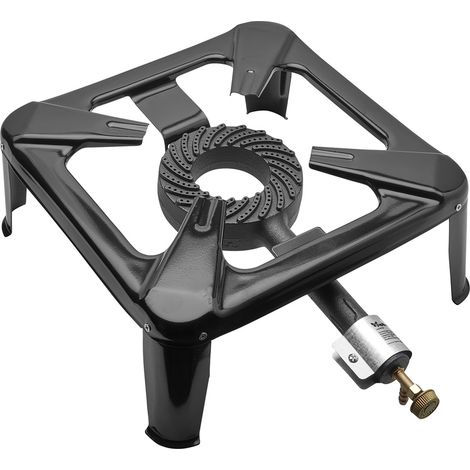 FORNELLONE GAS MAURER ACCIAIO 40X40X17HCM 4PIEDI PAPILLON - CF. SCATOLA