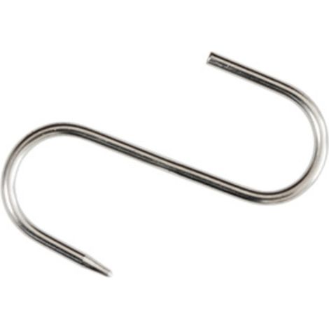 GANCIO INOX P/MACELLAIO 80 X 3 MM Q.TA 10
