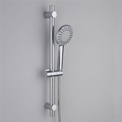 Barre de Douche Pommeau de Douche 5 Jets Ensemble de Douche Multifonction Chromé (1/5)