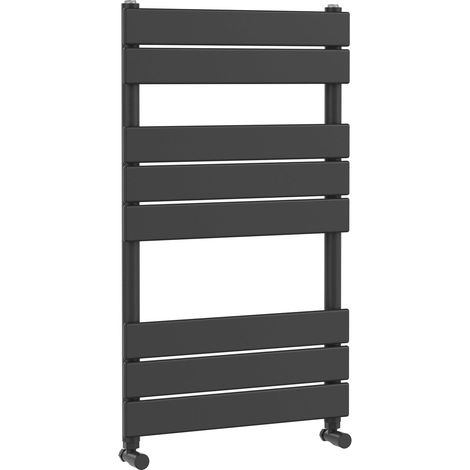 Ecton Square Flat Towel Radiator 840mm x 500mm, Anthracite