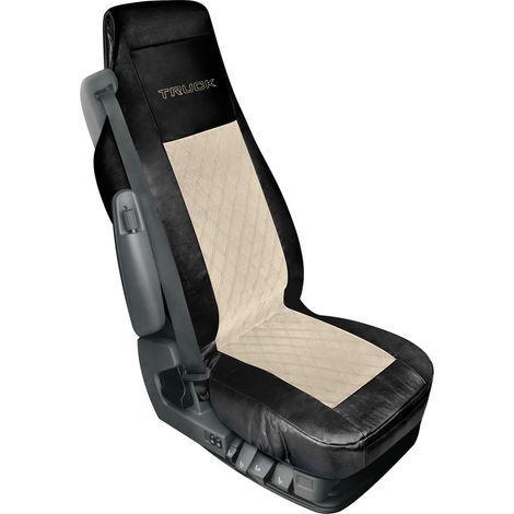 Mirian, Coprisedile In Skeentex E Suede Trapuntato - Nero/Panna (1/5)