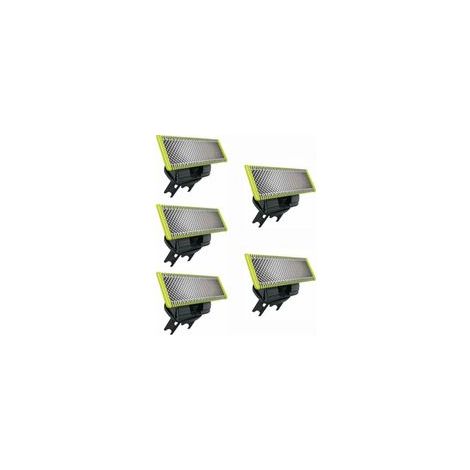 5 Ersatzklingen für Philips OneBlade für Herren – hohe Präzision, lange Lebensdauer, kompatibel mit Modellen QP2, QP6, QP4000, QP6000