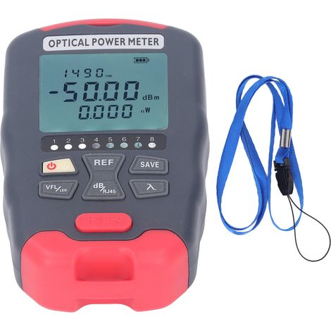 Testeur de fibre optique 20KM, localisateur de défauts visuels VFL lumière rouge, mesureur de puissance optique -50 à +26dBm, détecteur de câble réseau avec LED, outil de diagnostic multifonction. (1/5)