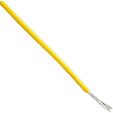 Cavo filo unipolare ETFE 22 AWG 600V Giallo