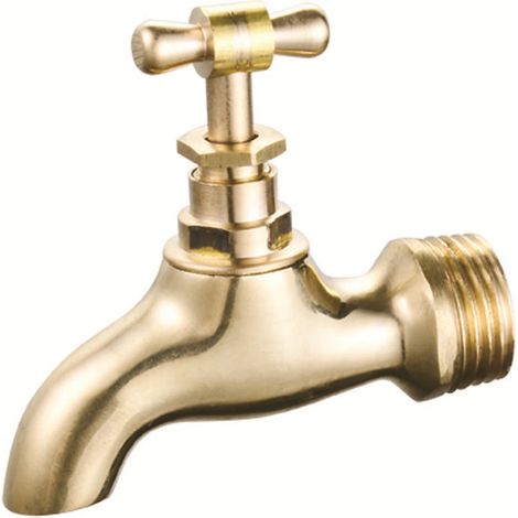 rubinetti da giardino curvi in ottone da 1/2" [Classe energetica A] (1/5)