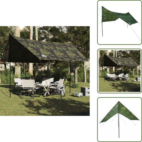 vidaXL Tarp Tarnmuster 438x376x212 cm Wasserdicht (1/5)