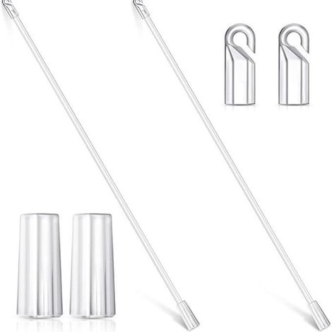 Specially designed 30cm transparent acrylic swivel rods with anti-slip handles for Venetian blinds and curtains high-quality and stylish pull rods. (1/5)