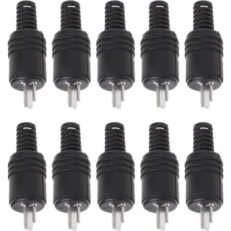 10pcs 2 Pin DIN Speaker Plug 2 Pin Socket HiFi Speaker Cable Soldering Connector