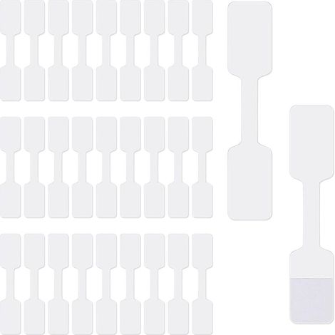 YMYNY Blank Jewelry Price Stickers Labels Jewelry Price Tag Self Adhesive Dumbbell Label Rectangle Necklace Price Identification Label (200pcs) (1/3)