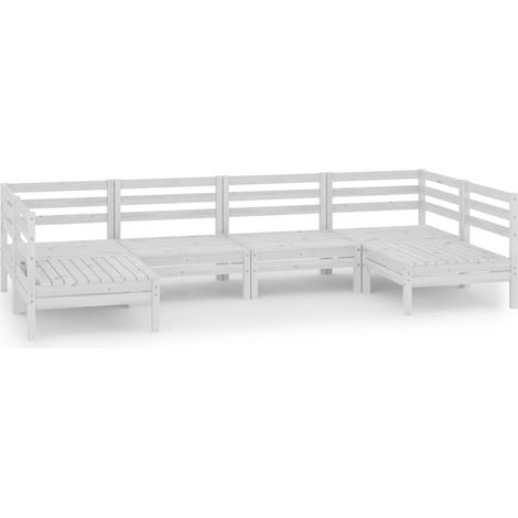 Maison Exclusive - Juego de muebles de jardín 6 piezas madera mac (1/5)