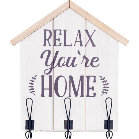 Signes Grimalt Cuelgallaves Adorno Pared Percha 3 Pomos Cuelgallaves Blanco 43x6x37cm 26989