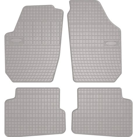 Alfombrillas de goma para coche: Skoda Fabia II hatchback, familiar (2007-2014) - color gris a juego. (1/5)