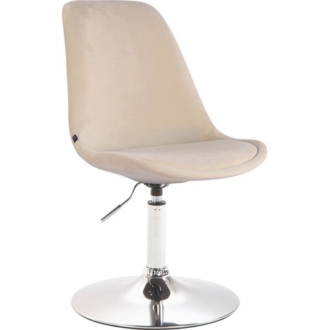 Esszimmerstuhl Maverick Samt creme chrom (1/3)