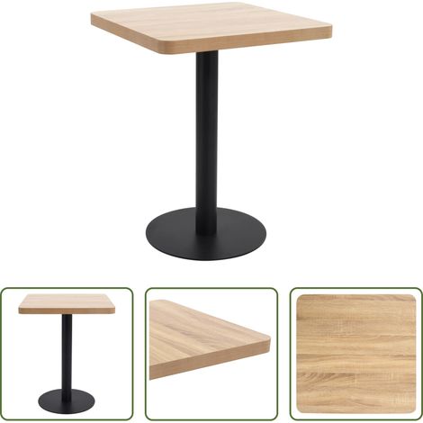 Bistrotisch Hellbraun - Bistrotisch Hellbraun 60x60 cm MDF (1/5)