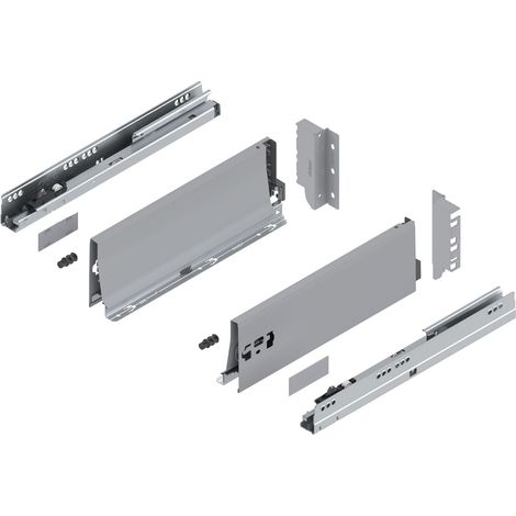 Blum Tandembox antaro K Schubladenschienen-Set 1 Paar, 30kg 350mm Vollauszug Blumotion, grau (1/5)