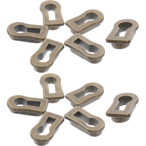 12 cache-serrures en alliage de zinc pour meubles, plaques (1/5)