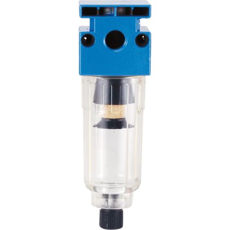 1 Filtre épurateur 10 microns, sortie 1/4 F, bleu, pour compresseur d'air