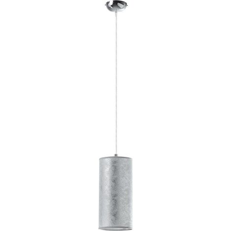Suspended Lamp SELMA E27 42W Fibra sintetica argento (1/4)