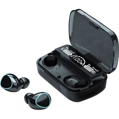 par de auriculares Bluetooth 5.3, TWS, para juegos, baja latencia, batería de larga duración. (1/5)