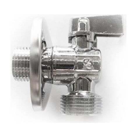 Rubinetto lavatrice sfera 1/2 X 3/4 rosetta copriforo ECO