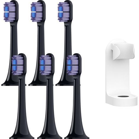 Lot de 6 têtes de brosse de rechange pour brosse à dents électrique Sonic Xiaomi Mijia T700 avec support de brosse à dents (1/3)