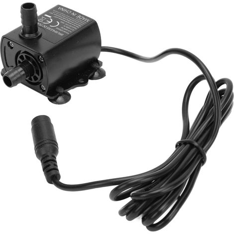 Pompe aquarium submersible 12V DC 10W 400L/H miniature sans balais pour fontaine et refroidissement PC circulaire (1/5)