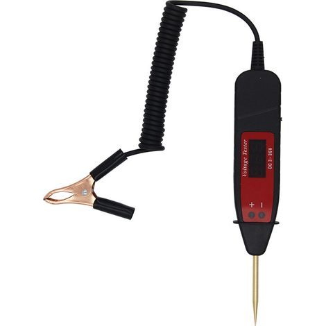 Testeur de tension automobile, stylo testeur électrique automobile universel avec affichage numérique LCD (DC 3–36 V) pour l'entretien des véhicules (1/3)