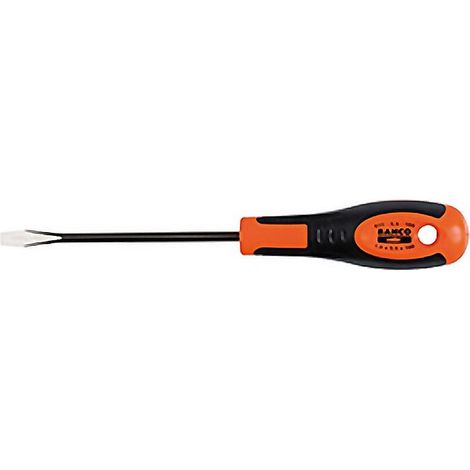 BAHCO destornillador 611 boca plana 3.5x75 , Destornillador boca plana serie 611,tamaño 3.5x75mmMango de plástico antideslizanteAgujero en el mango para colgarlo.