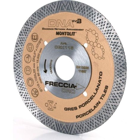 DISCO DIAMANTATO 100 MM MONTOLIT DNA CGX100 PER GRES E CERAMICA DURA