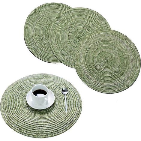 Set mit 4 hitzebeständigen, rutschfesten, feuerfesten und waschbaren Platzsets (1/5)