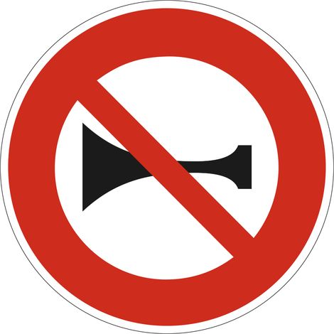 Panneau Signaux Sonores Interdits B16 – 450 mm – Signalisation Ronde Sécurité Routière – Modèle Ecolign – Aluminium Rétro-réfléchissant NF (1/5)