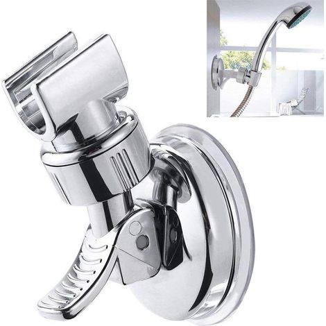 Support de Douche, Support Pommeau de Douche à Ventouse Sans perçage, Support Douchette Réglable, Support de Pommeau de douche Universel (1/5)