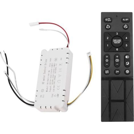 Kit Télécommande Ventilateur Plafond 6 Vitesses Gradation Lumière Compatible 110-265V