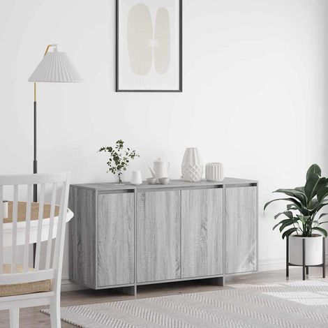 Sideboard Graues Sonoma 135 x 41 x 75 cm Holzwerkstoff