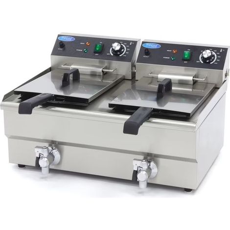 Friteuse double Pro ECO, 2 x 13 L - 2 paniers, 230 V, 6000 W