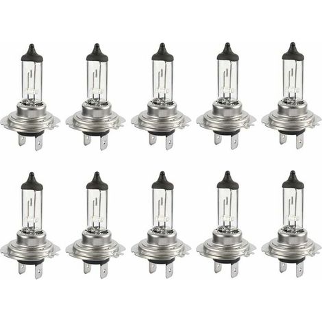 10pcs bombillas halógenas LED 12V H7 55W bombillas de luz blanca de larga duración/luz baja para coche (1/5)