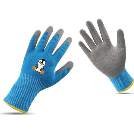 Gants de jardinage respirants de 5 à 7 ans - Gants de jardinage pour enfants - Gants de jardinage pour enfants, imperméables, résistants à l'huile et (1/4)