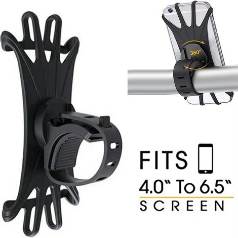 Convient pour la trottinette M365, support de téléphone, support de vélo rotatif à 360°, support en silicone, livraison directe disponible. (1/4)
