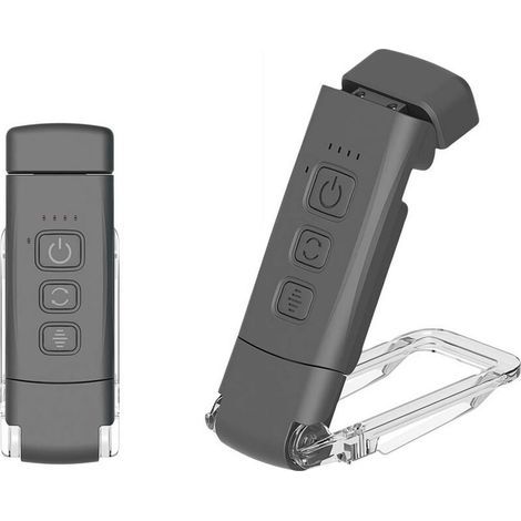 Leselampe, 3 Farbmodi und 5 einstellbare Helligkeitsstufen, [Timerfunktion und USB-Aufladung] Klemmbare Nachttischlampe, 80 Stunden Akkulaufzeit, (Schwarz) (1/4)